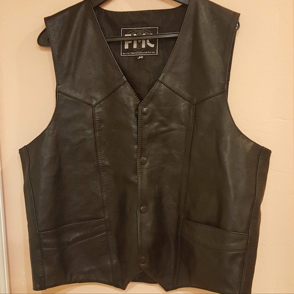fmc leather vest